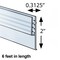 Azar Displays 72"L x 0.3125"W x 2"H Vertical Y-Strip Sign Holder w/ Grips, PK5 600049 - alternate 2